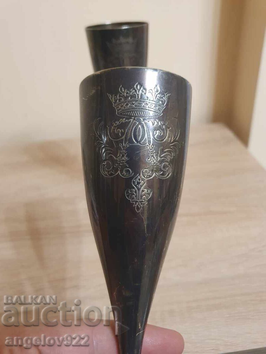 Винтидж гравирани метални чаши за вино!!! с цена 5.50 лв. | € 2.81