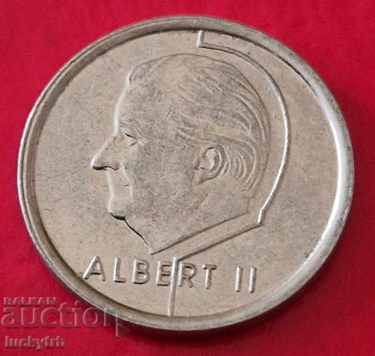 1 franc 1997 - Belgia - Legendă în limba franceză cu preț € 0.20 | 0.39 BGN 1 franc 1997 - Belgia - Legendă în limba franceză cu preț € 0.20 | 0.39 BGN