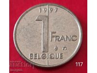 1 франк 1997 - Белгия - Легенда на френски език