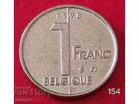 1 франк 1998 - Белгия - Легенда на френски език