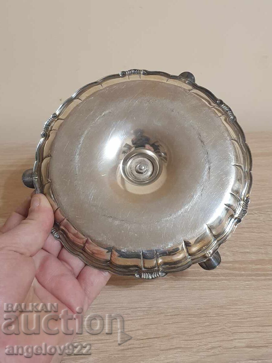 Αντίκα ασημένιο μεταλλικό τασάκι!!! - 5
