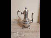 Silver-plated engraved metal teapot!!!