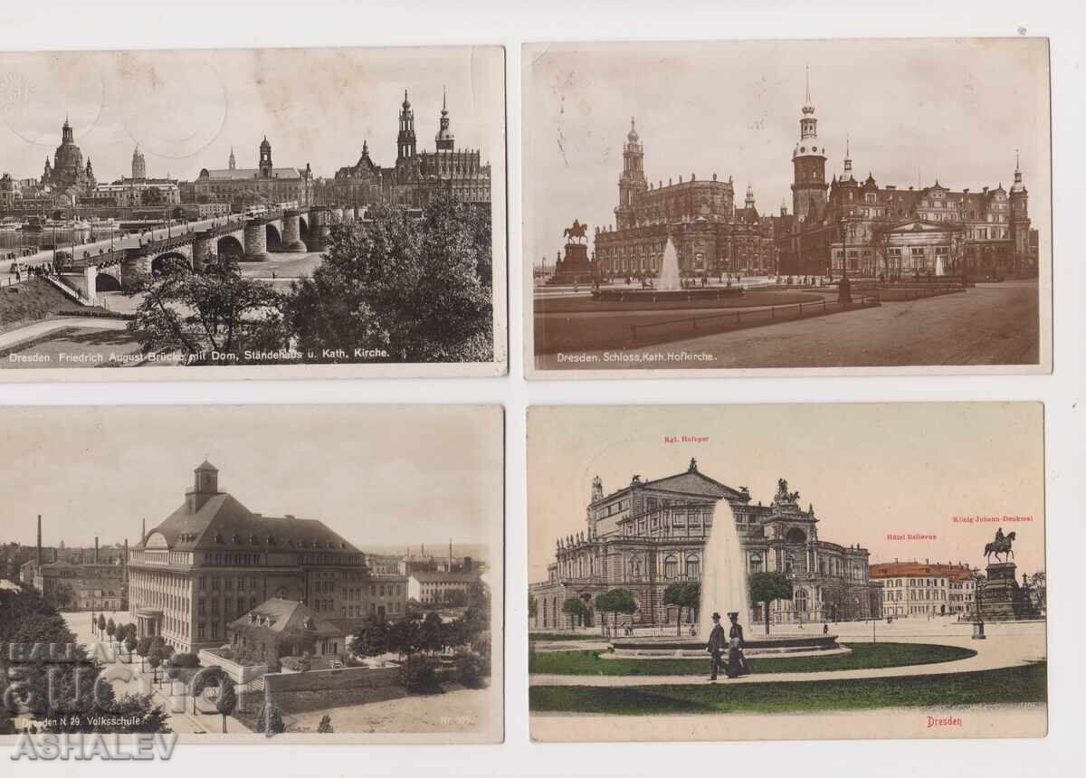 Germany - Dresden 4 traveled 1907/32