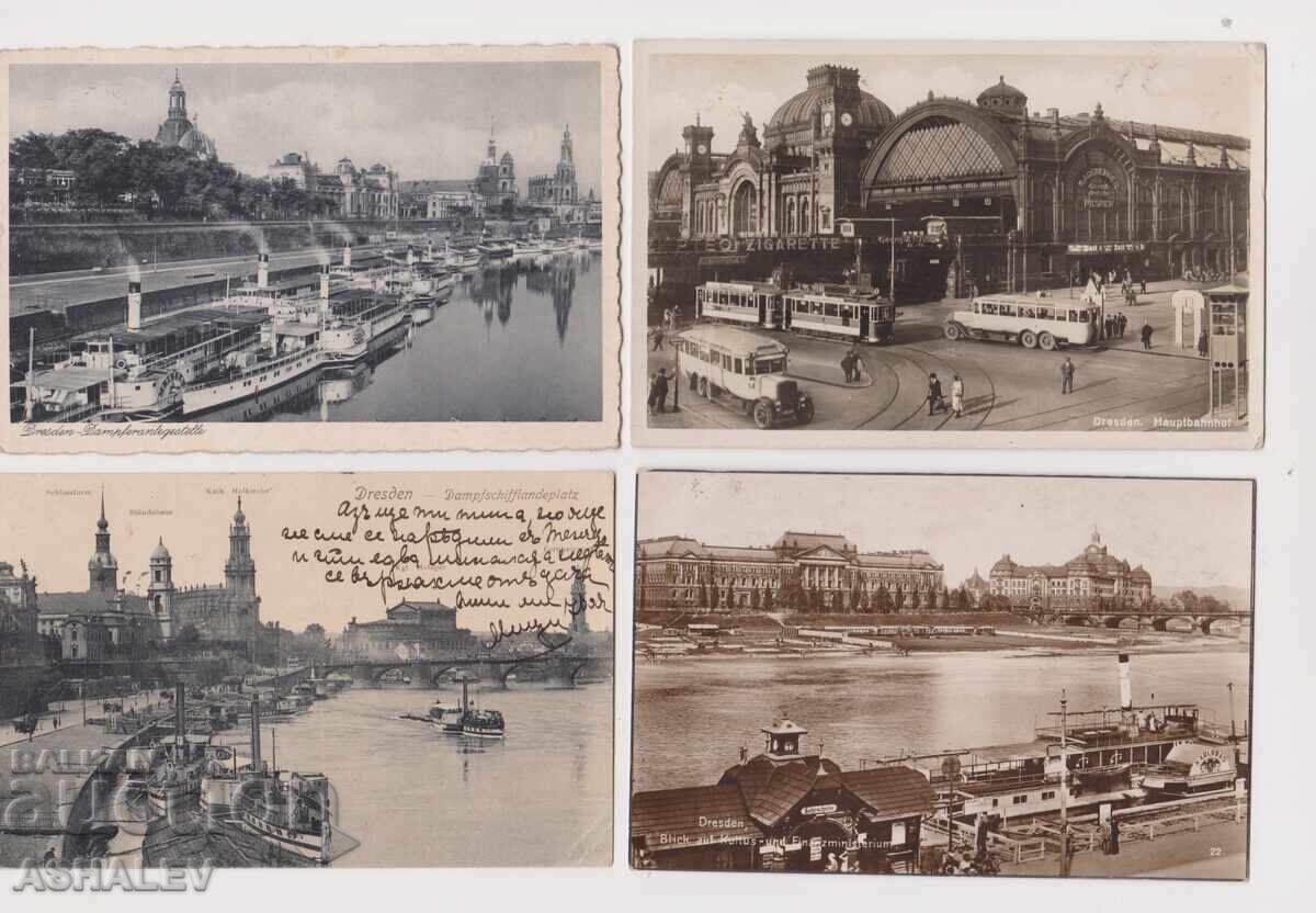 Germany - Dresden 4 traveled 1908/37