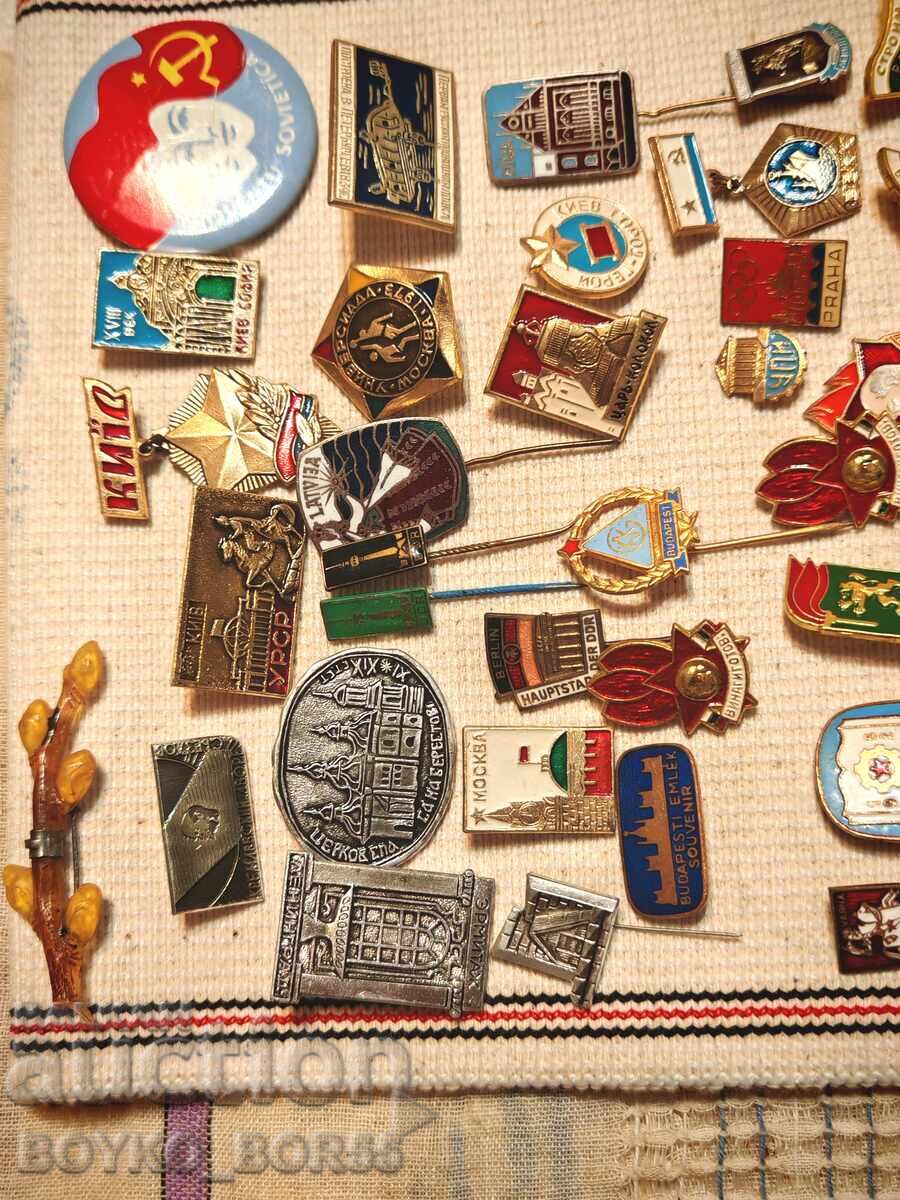 Παρτίδα Παλιά Σοβιετικά Σήματα 47 τμχ με τιμή 67.00 BGN | € 34.26