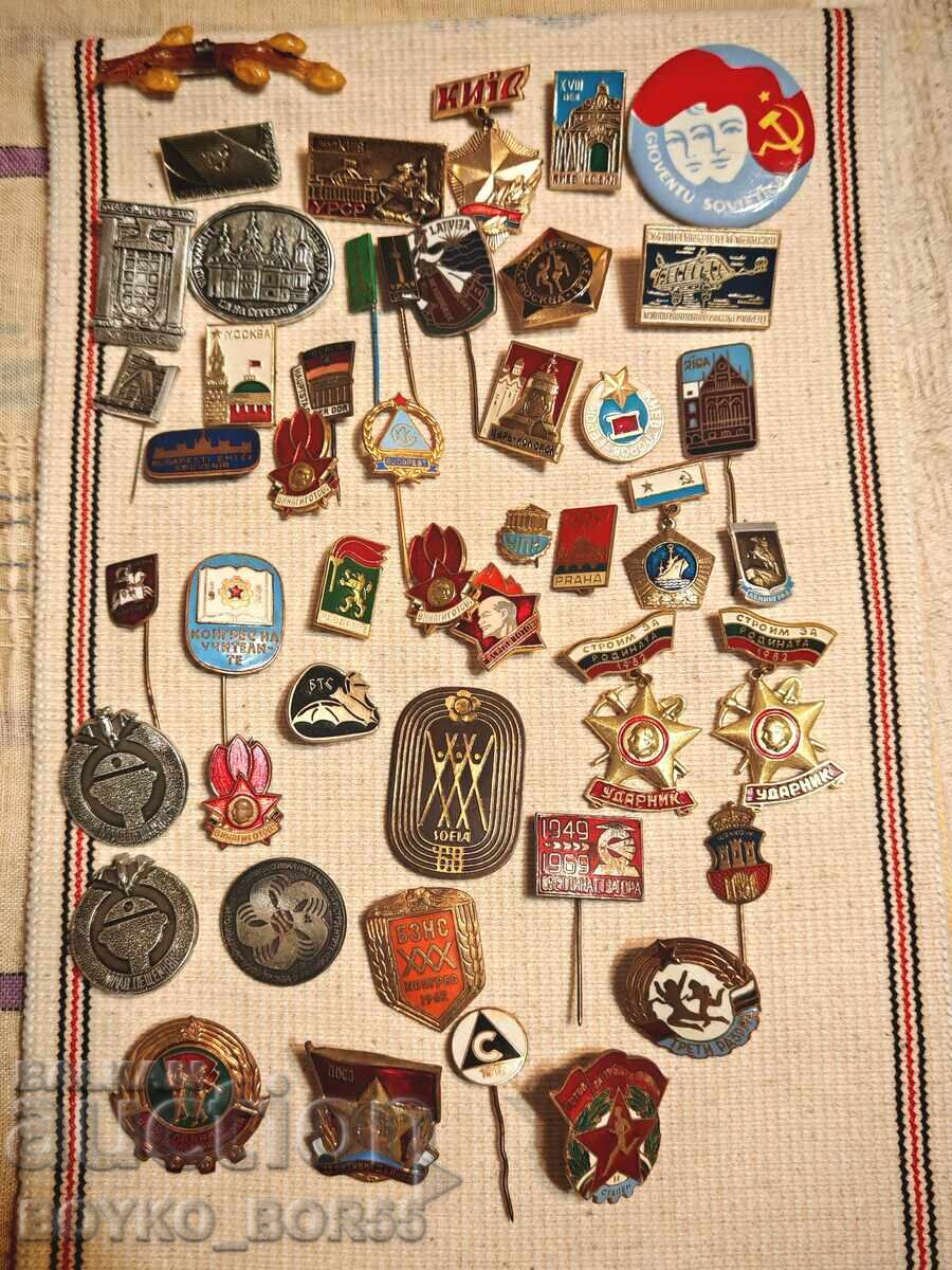 Παρτίδα Παλιά Σοβιετικά Σήματα 47 τμχ