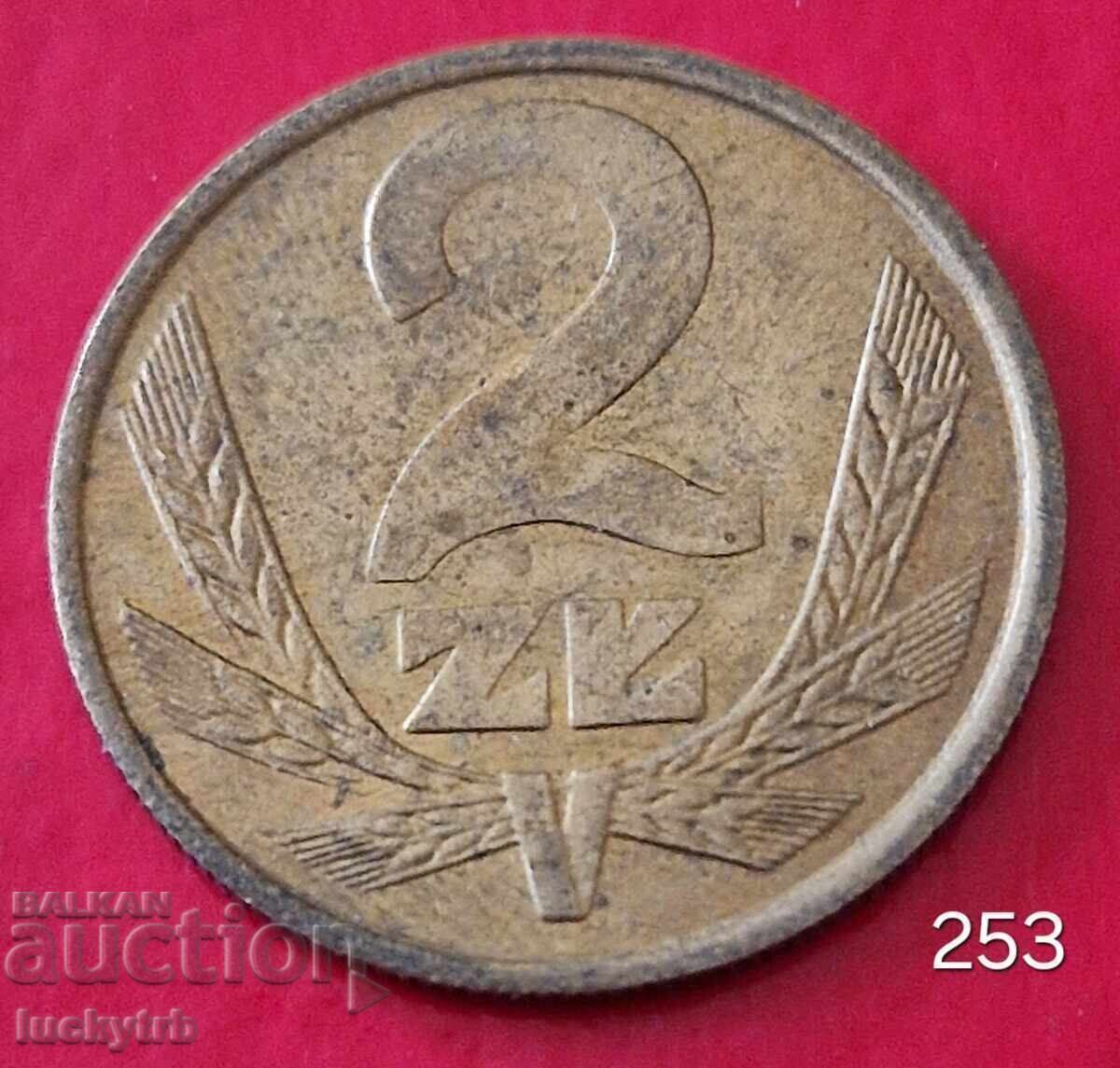 2 zloți 1987 - Polonia
