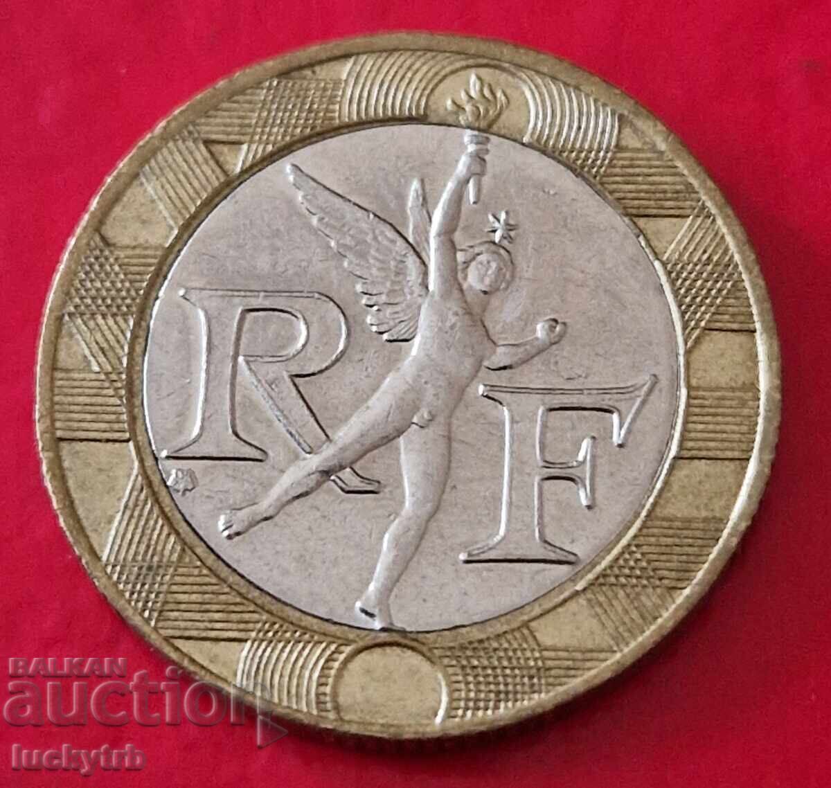 10 φράγκα 1990 - Γαλλία με τιμή 0.60 BGN | € 0.31