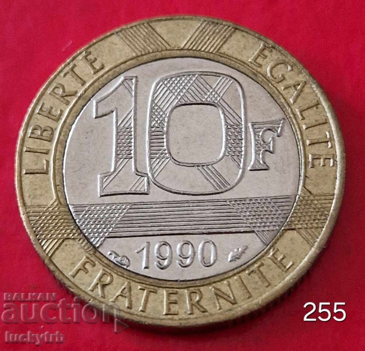 10 franci 1990 - Franța