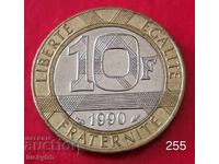 10 φράγκα 1990 - Γαλλία