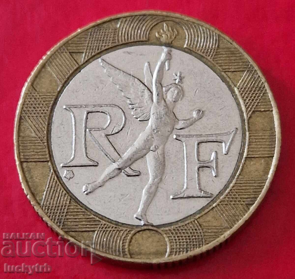 10 φράγκα 1991 - Γαλλία με τιμή 0.40 BGN | € 0.20