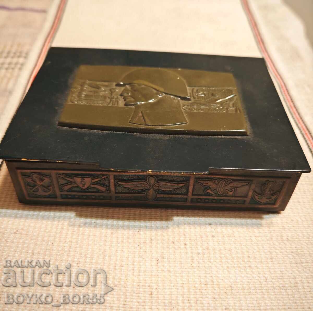 Super Rare Hungarian Military Award Bronze Box 1970s with price 119.00 BGN | € 60.84