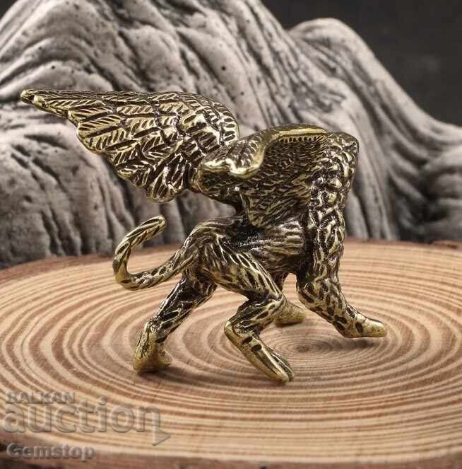 Δημοπρασία ΒΖΤ! 36 γραμμάρια στυλιζαρισμένη χάλκινη φιγούρα γρύπα από 1 st! Δημοπρασία ΒΖΤ! 36 γραμμάρια στυλιζαρισμένη χάλκινη φιγούρα γρύπα από 1 st!