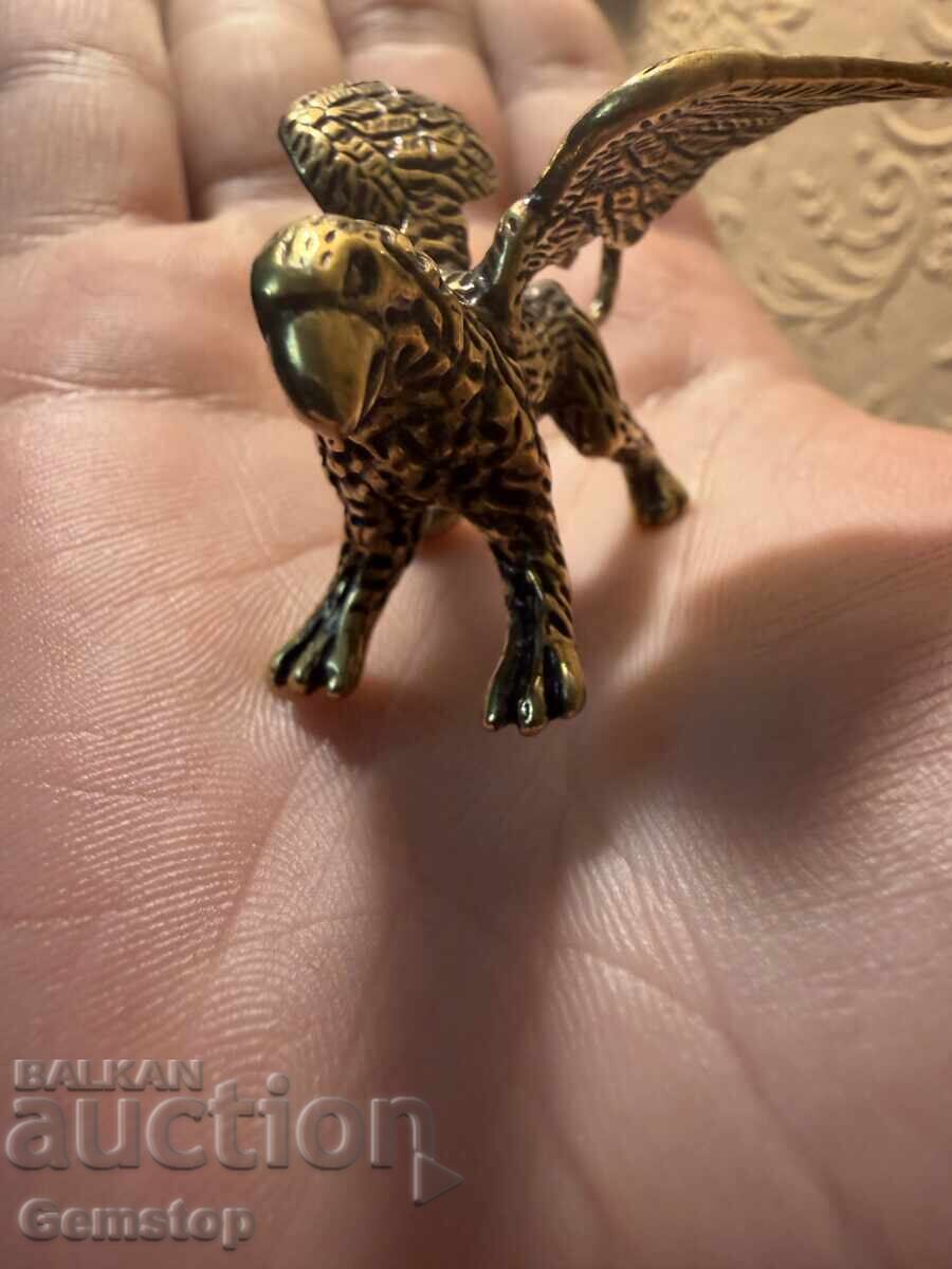 ΒΖΤ! 36 γραμμάρια στυλιζαρισμένη χάλκινη φιγούρα γρύπα από 1 st! - 5 ΒΖΤ! 36 γραμμάρια στυλιζαρισμένη χάλκινη φιγούρα γρύπα από 1 st! - 5