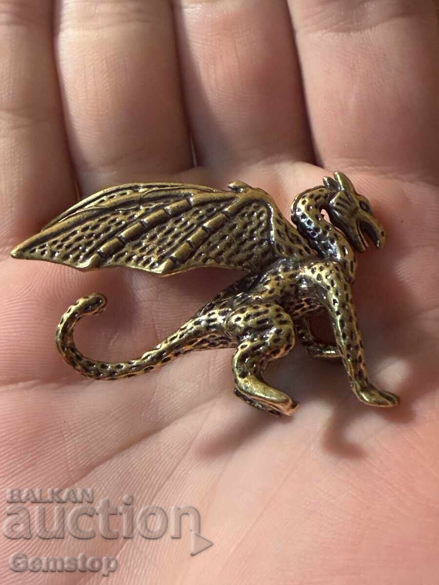 Παράδοση ΒΖΤ! 32 γραμμάρια στυλιζαρισμένο χάλκινο ειδώλιο δράκου από 1 st! Παράδοση ΒΖΤ! 32 γραμμάρια στυλιζαρισμένο χάλκινο ειδώλιο δράκου από 1 st!