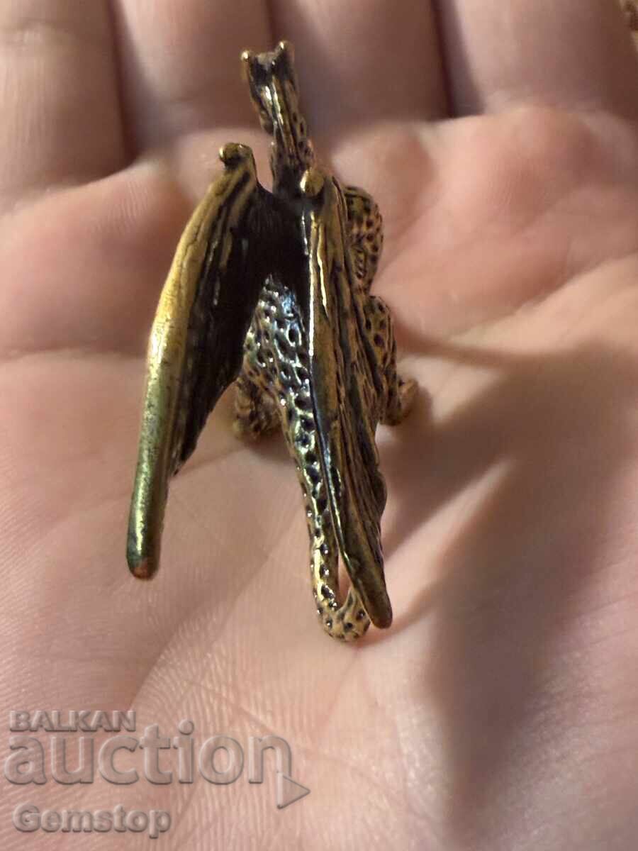 ΒΖΤ! 32 γραμμάρια στυλιζαρισμένο χάλκινο ειδώλιο δράκου από 1 st! - 5 ΒΖΤ! 32 γραμμάρια στυλιζαρισμένο χάλκινο ειδώλιο δράκου από 1 st! - 5