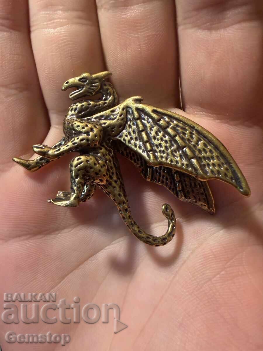ΒΖΤ! 32 γραμμάρια στυλιζαρισμένο χάλκινο ειδώλιο δράκου από 1 st! ΒΖΤ! 32 γραμμάρια στυλιζαρισμένο χάλκινο ειδώλιο δράκου από 1 st!
