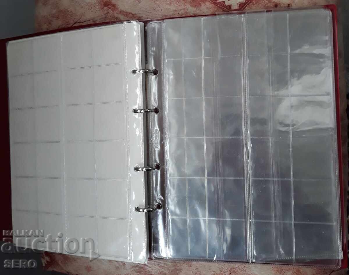 Coin album with 10 sheets for 212 coins of different sizes - 5