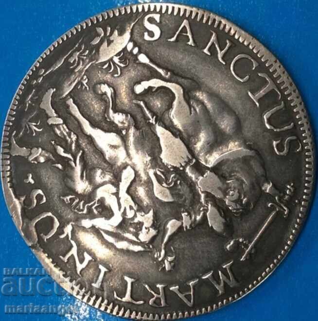 1 Scudo 1734 Italy Lucca Republic 1399-1799 26.34g Ag - 5