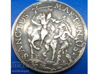 1 Scudo 1734 Italia Republica Lucca 1399-1799 26,34g Ag