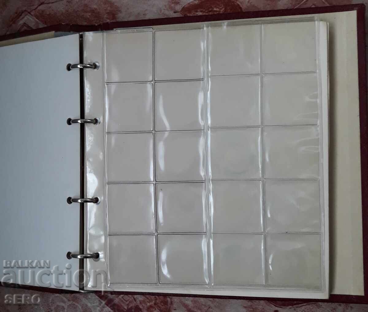 Coin album with 10 sheets for 176 coins of different sizes - 5