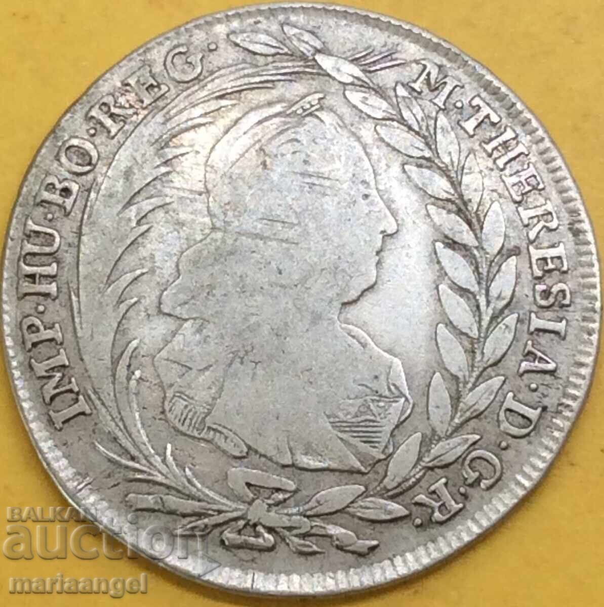 20 кройцера 1780 Австрия за Полша I.C.F.A- Голиция RARE с цена 96.00 лв. | € 49.08