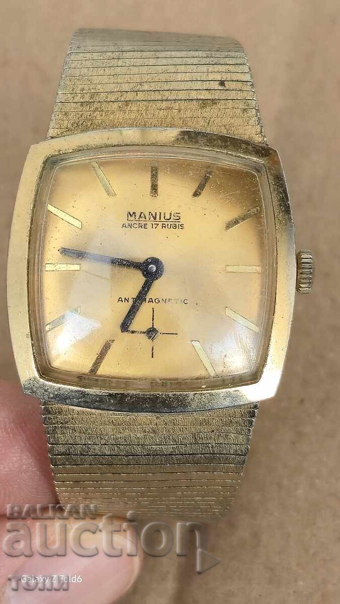 MANIUS SWISS MADE RARE DOES NOT WORK BZC!!!! with price 2.50 BGN | € 1.28