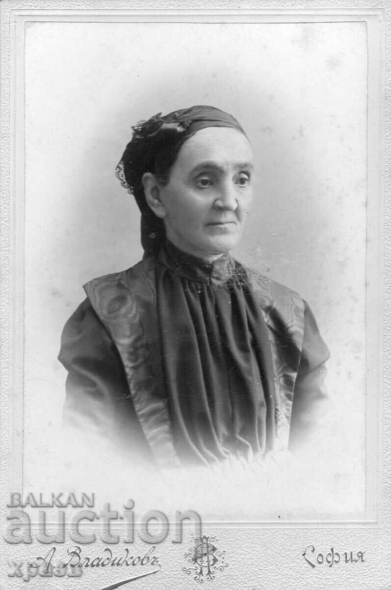 СТАРА ФОТОГРАФИЯ - КАРТОН - АЛ.ВЛАДИКОВ – СОФИЯ - 2605