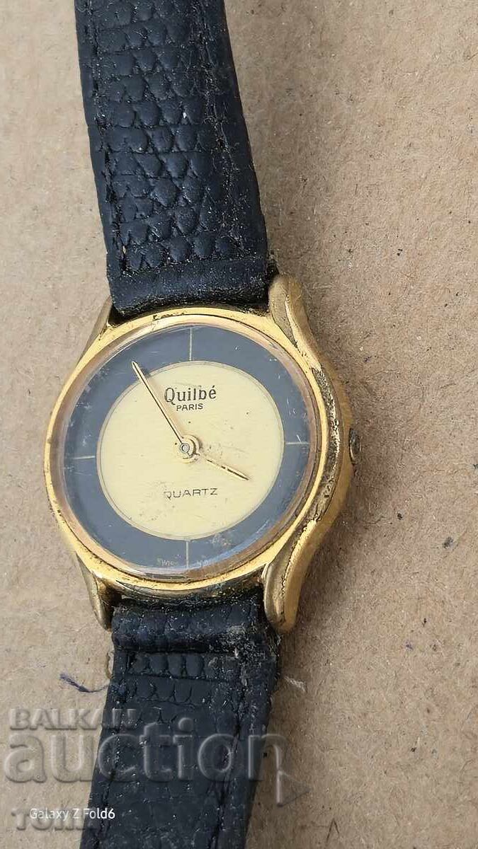 Auction  RARE QUILBE QUARTZ SWISS MADE, I DON'T KNOW IF IT WORKS, BZC!!!!