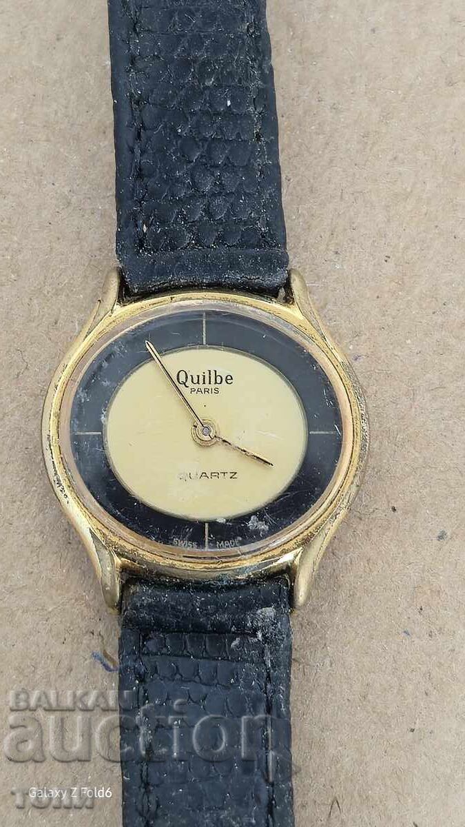 RARE QUILBE QUARTZ SWISS MADE, I DON'T KNOW IF IT WORKS, BZC!!!!