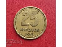 Argentina-25 centavos 1993