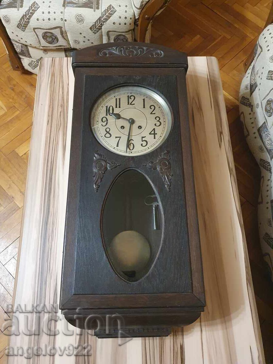 Old German Wall Clock WORKING Old German Wall Clock WORKING