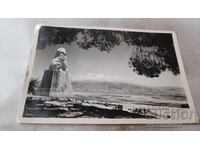 П К Kfar Giladi Trumpeldor Monument w. Mt. Hermon