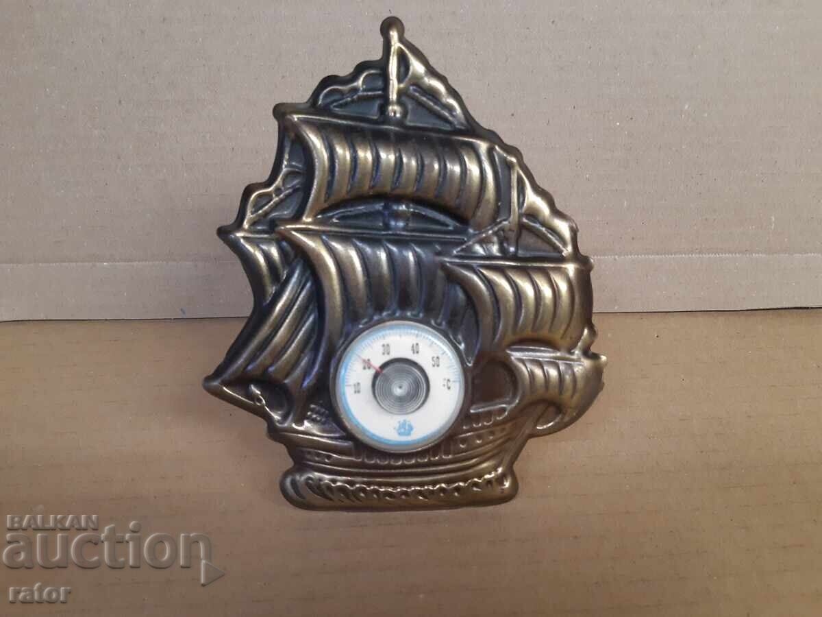 Стар термометър - кораб , фигура корабче - СССР Стар термометър - кораб , фигура корабче - СССР