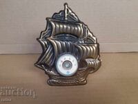 Стар термометър - кораб , фигура корабче -  СССР
