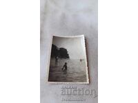 Photo of a Boy in the Sea