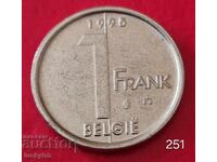 1 Franc 1995 - Belgium - Inscription in Dutch