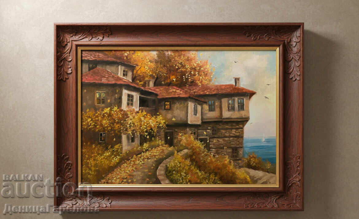 Δενίτσα Γκαρέλοβα πίνακας 50/40 "Φθινόπωρο δίπλα στη θάλασσα" - 6