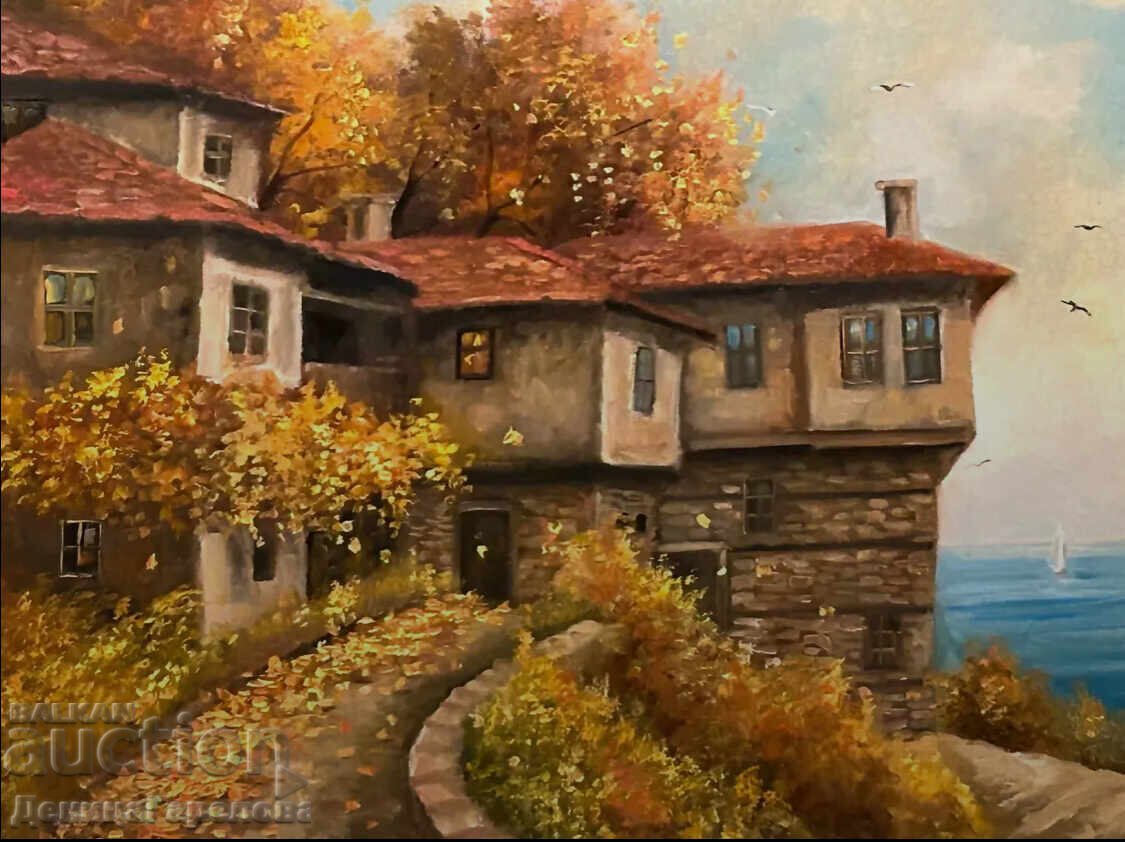 Δενίτσα Γκαρέλοβα πίνακας 50/40 "Φθινόπωρο δίπλα στη θάλασσα"