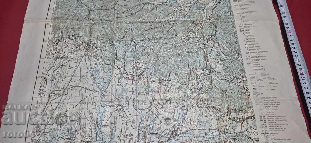 Аукцион СТАРА НЕМСКА ВОЕНА КАРТА - 1943 г.