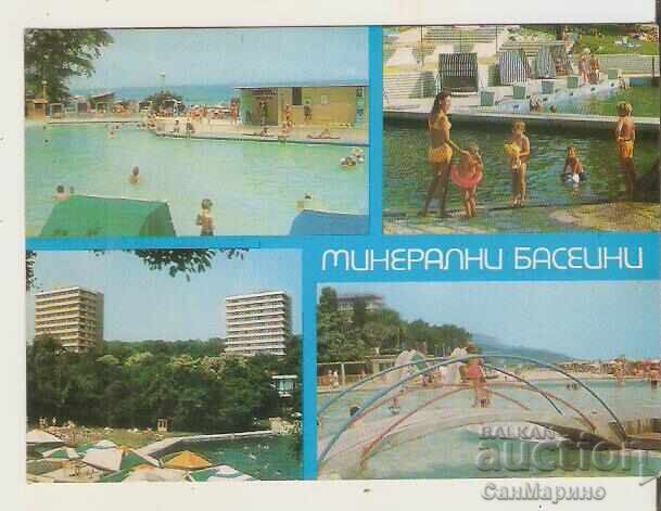 Bulgaria Postcard Varna Golden Sands Mineral Pools
