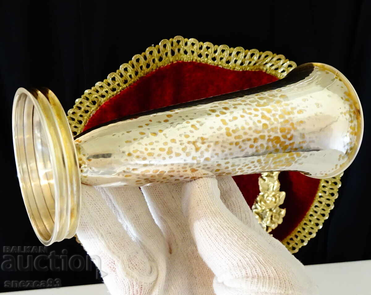 Silver cup, silver 800, hallmark, weight 102 g - 5