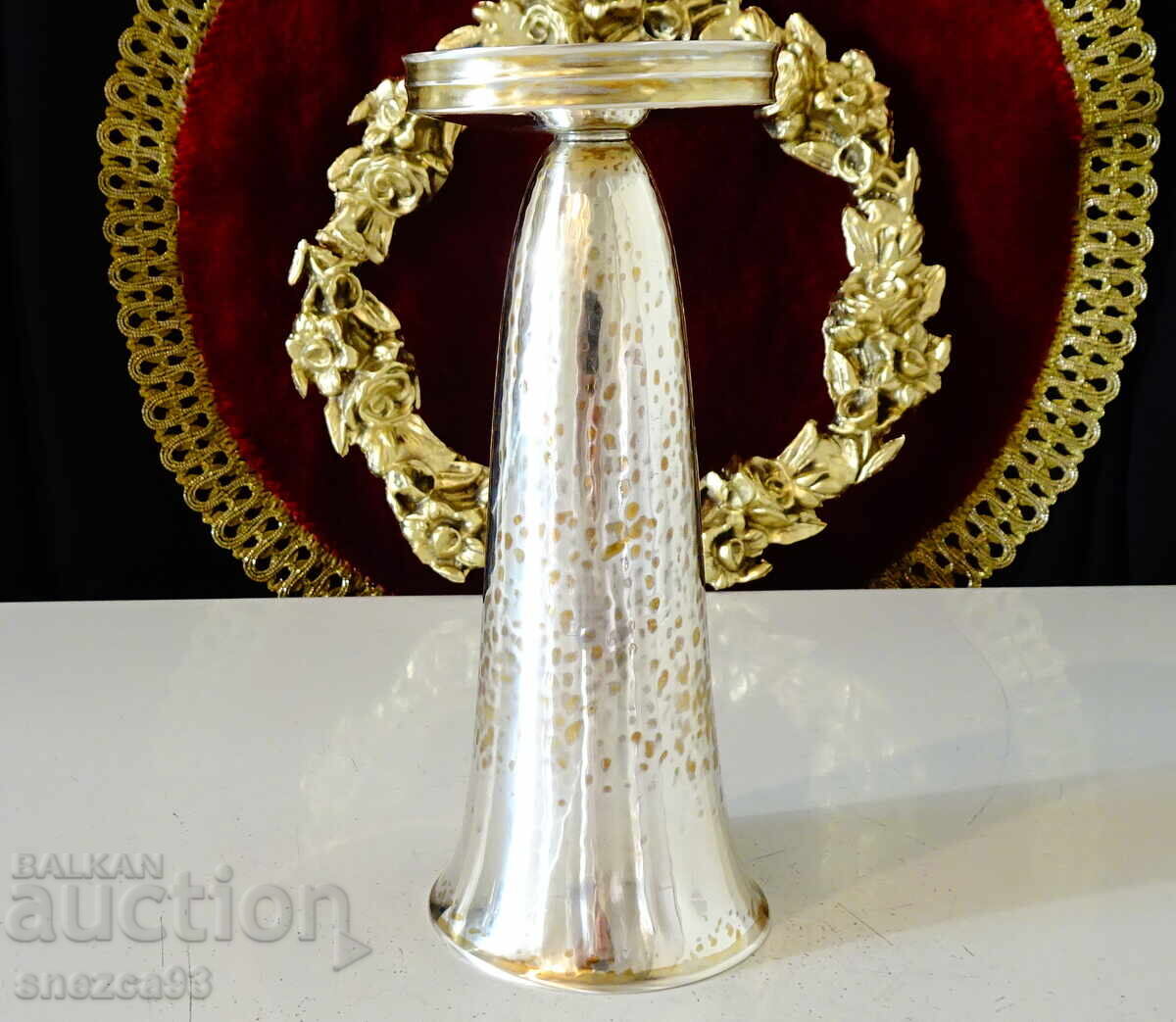 Silver cup, silver 800, hallmark, weight 102 g - 7