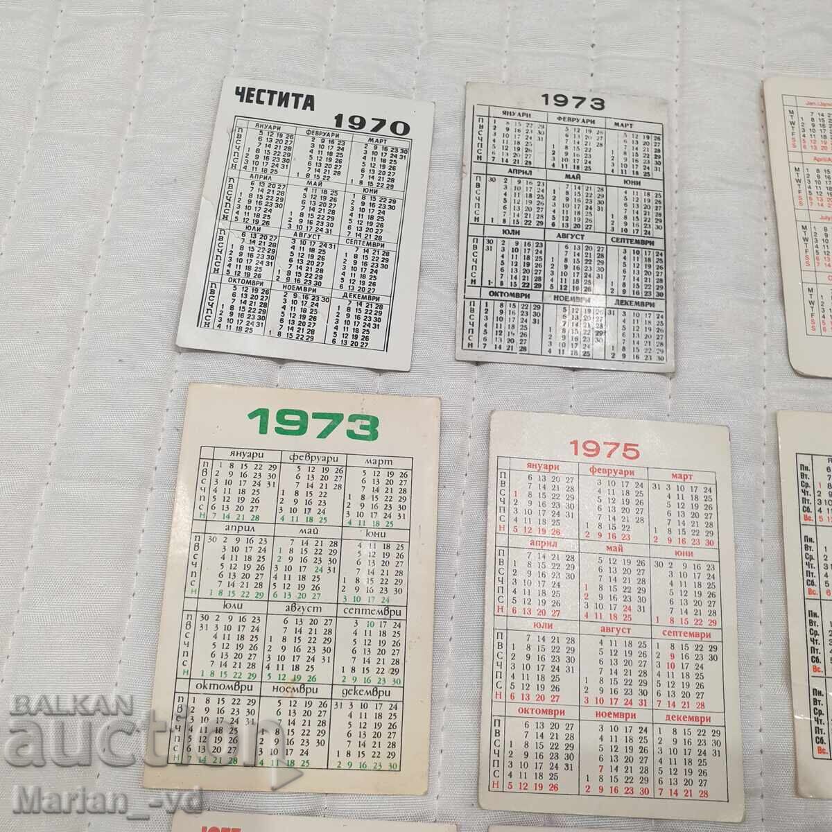 Παλιά ημερολόγια - 28 τεμάχια από το 1970 έως το 1981 - 6