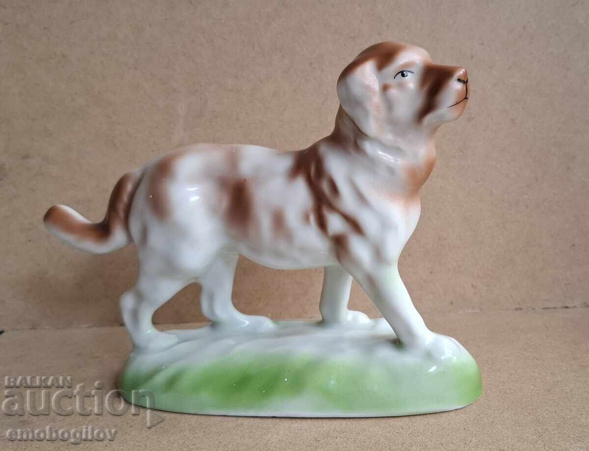 Παλαιό Βουλγαρικό Πορσελάνινο Είδωλο Αγαλματάκι Σκύλου Παλαιό Βουλγαρικό Πορσελάνινο Είδωλο Αγαλματάκι Σκύλου