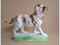 Παλαιό Βουλγαρικό Πορσελάνινο Είδωλο Αγαλματάκι Σκύλου
