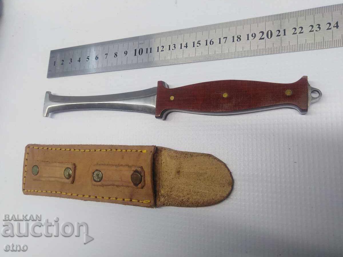 BULGARAN LANDING, Αλεξίπτωτο ΜΑΧΑΙΡΙ-ΚΟΦΤΗΣ ΜΕ ΔΕΡΜΑΤΙΝΟ ΚΟΠΤΗ με τιμή 265.00 BGN | € 135.49