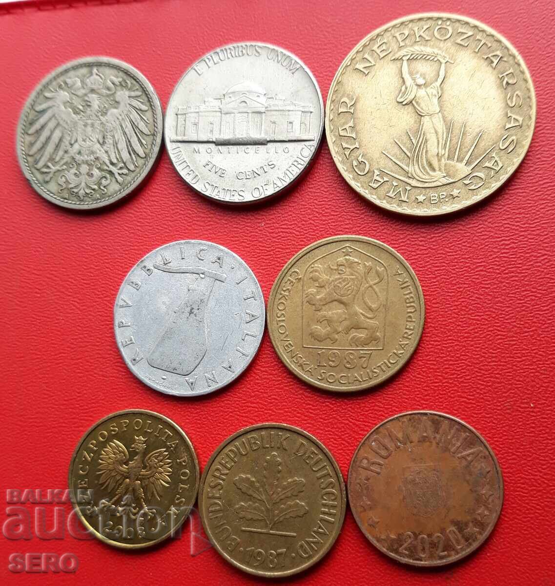 Μικτή παρτίδα 8 νομισμάτων με τιμή 1.00 BGN | € 0.51