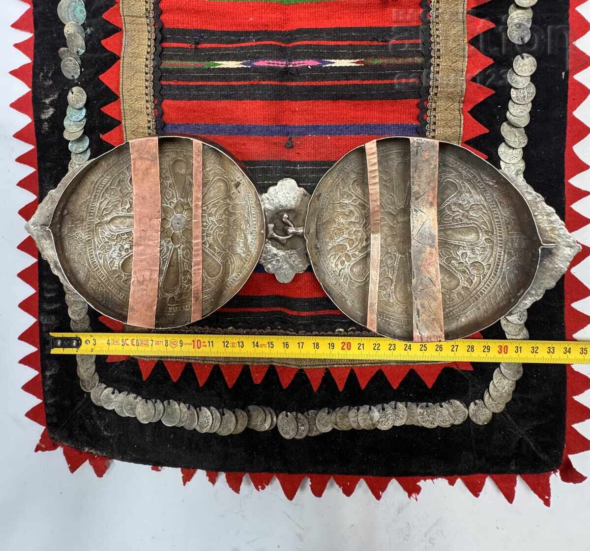 Revival-era belt buckles, Pirin Macedonia, silver, stamped, forged - 5 Revival-era belt buckles, Pirin Macedonia, silver, stamped, forged - 5