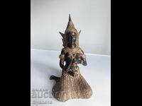 Figurină bronz, thailandeză, de creatură mitică